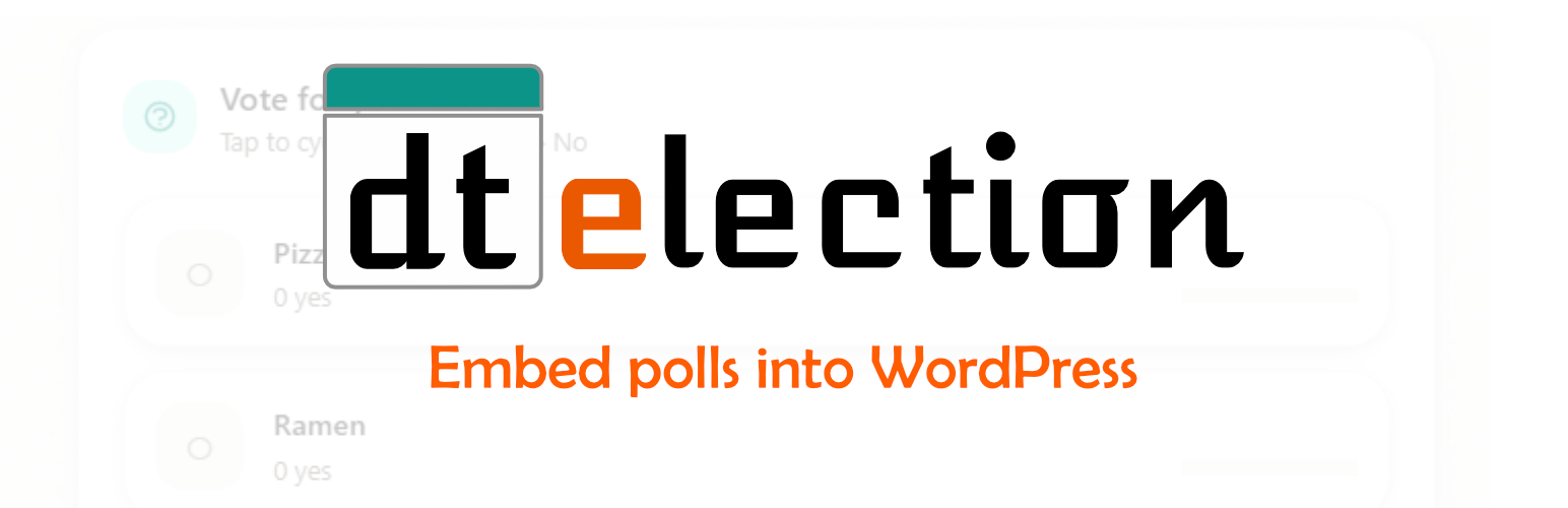 dtElection Poll Embed