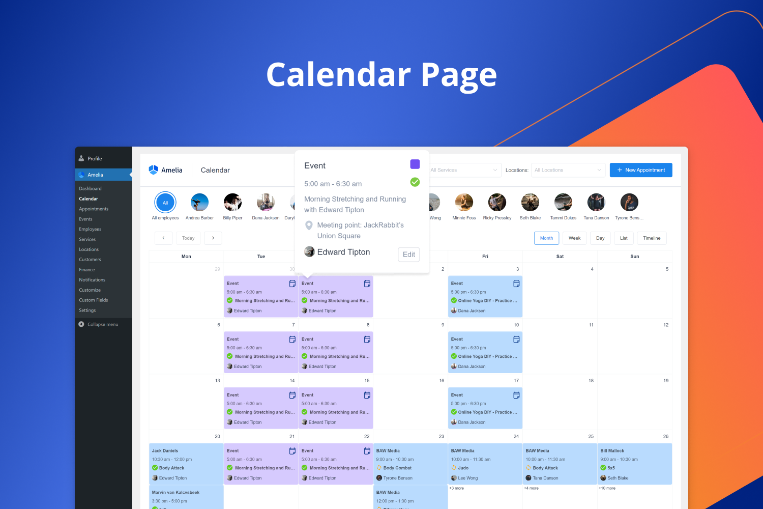 Calendar Page