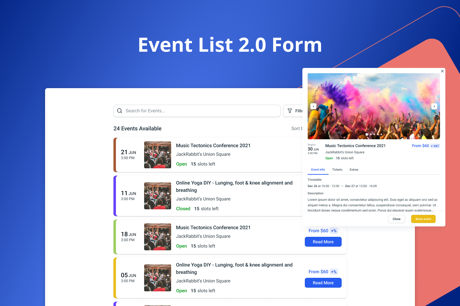 Event List 2.0 Form