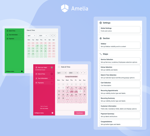 Customization of Step-by-step booking form