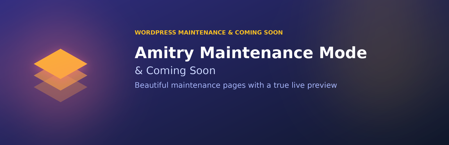 Amitry Maintenance Mode & Coming Soon