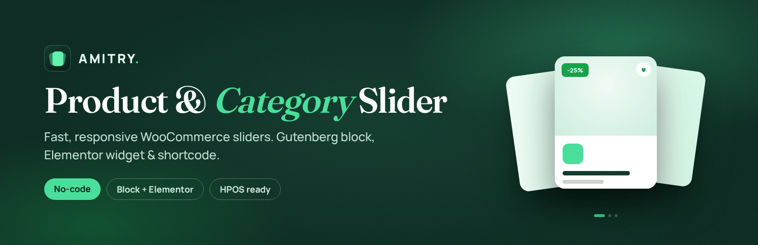 WordPress 外掛 Amitry Product & Category Slider for WooCommerce 的封面圖片