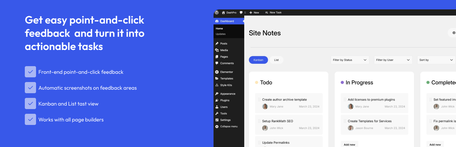 Site Notes: Feedback, Notes with Sitewide Visual Commenting