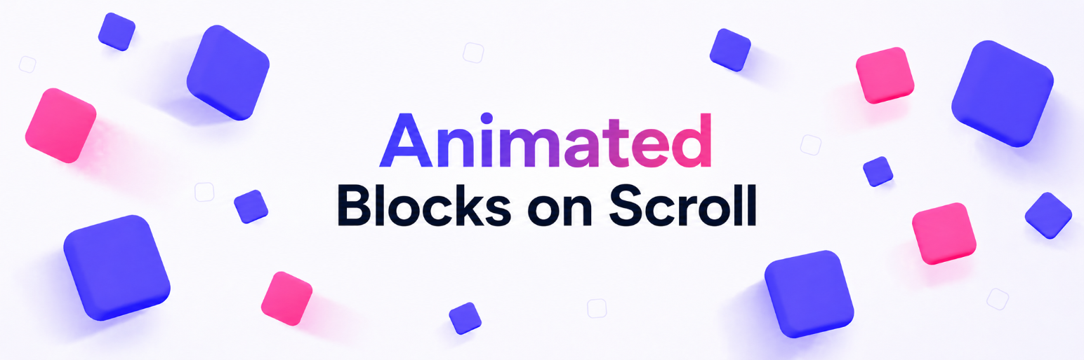 WordPress 外掛 Animated Blocks on Scroll 的封面圖片