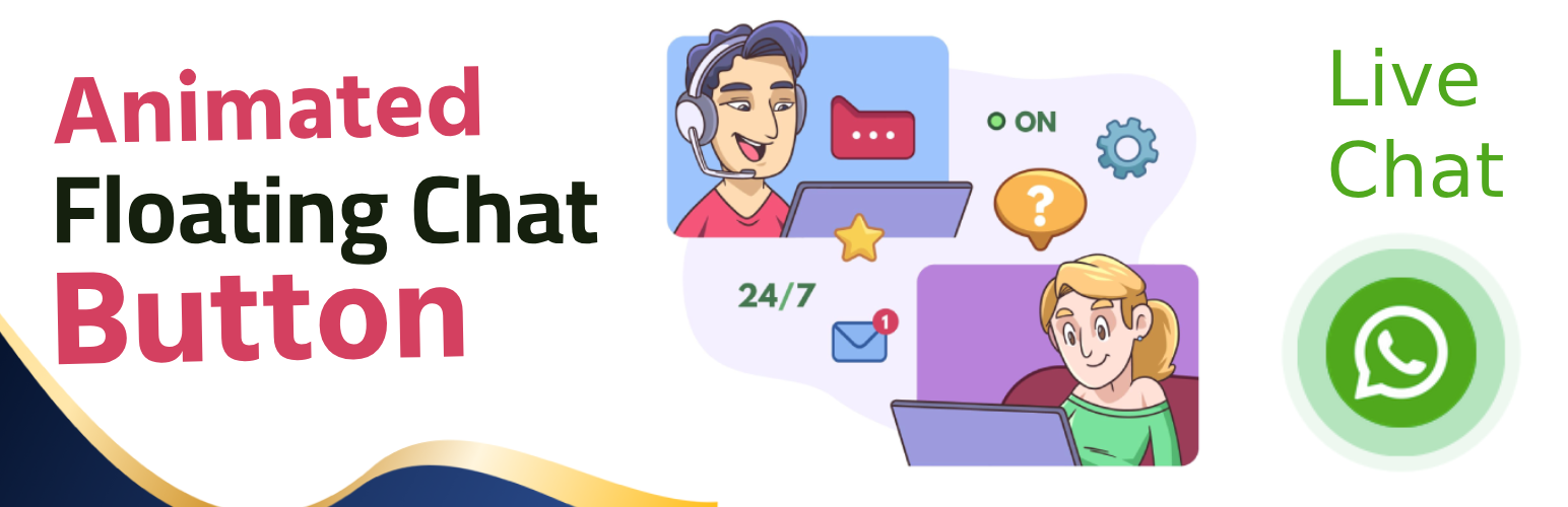 WordPress 外掛 Animated Floating Chat Button 的封面圖片。