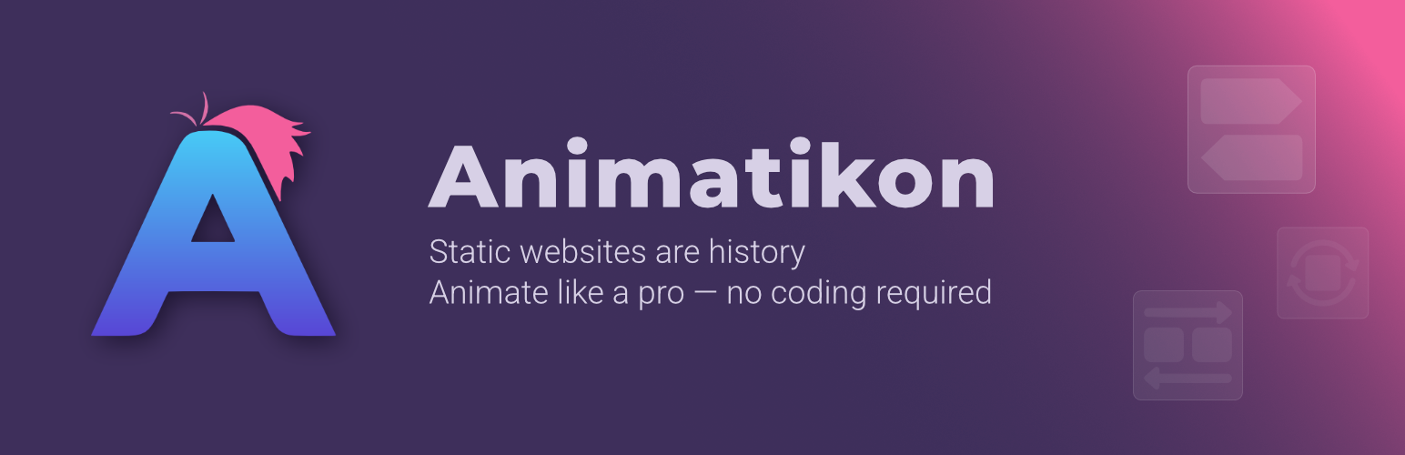 WordPress 外掛 Animatikon – Scroll Animations & Motion Effects 的封面圖片