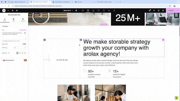 <strong>Preset Animations</strong> Instantly apply ready-made animations without any hassle.