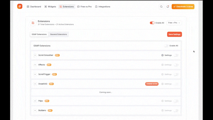 <strong>Powerful Dashboard</strong> Organize, manage, and monitor all your animations in one sleek and easy-to-use dashboard.