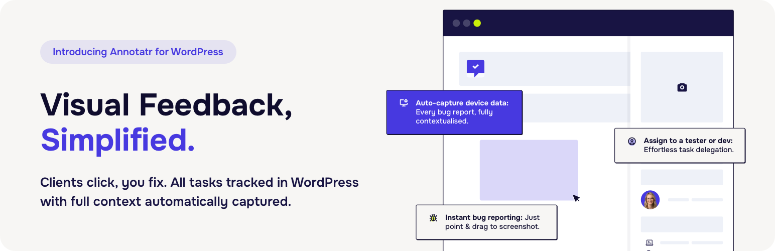 Annotatr – Bug Reporting, Bug Tracking, Kanban Board and Project Management