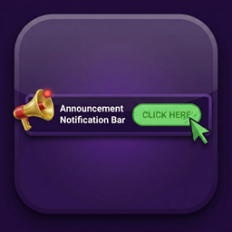 Announcement Notification Bar Icon
