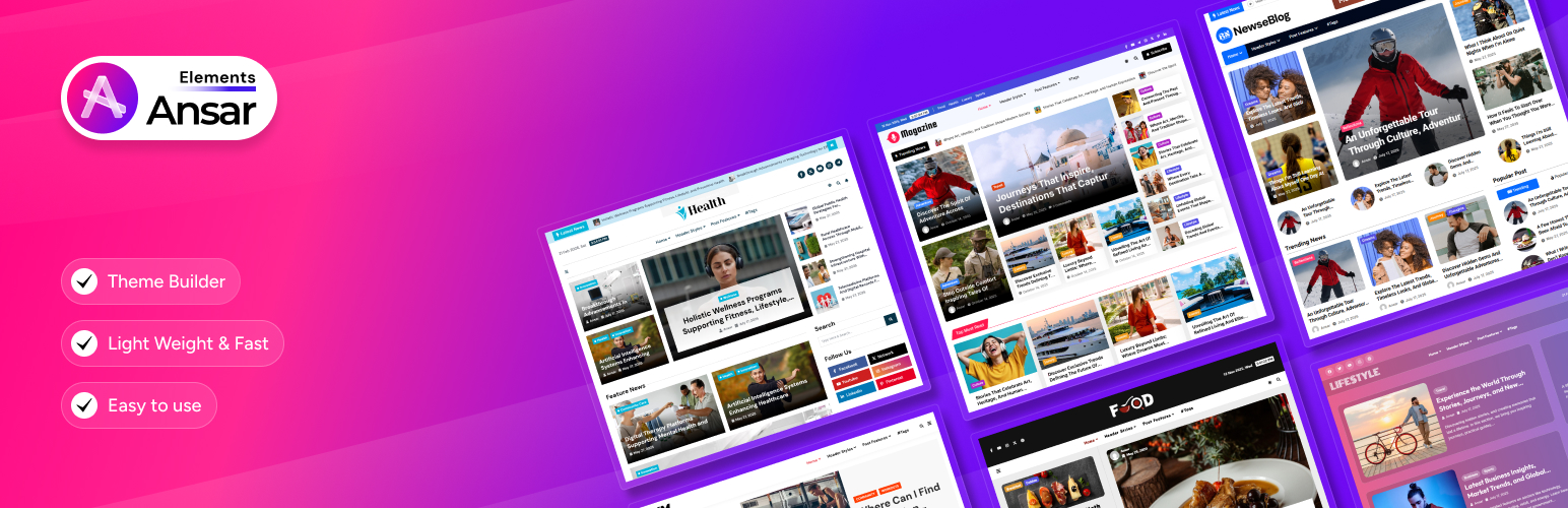 Post Query Loop for Blog, News & Magazine Sites – Ansar Elements