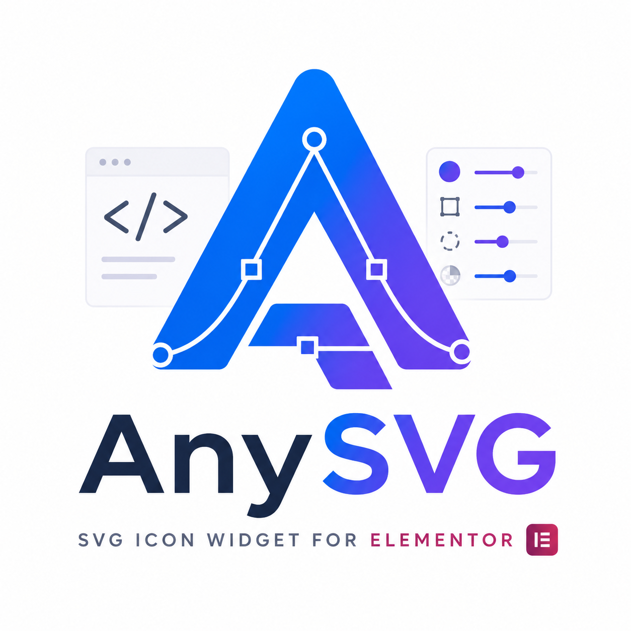 AnySVG – Custom icon widget for elementor