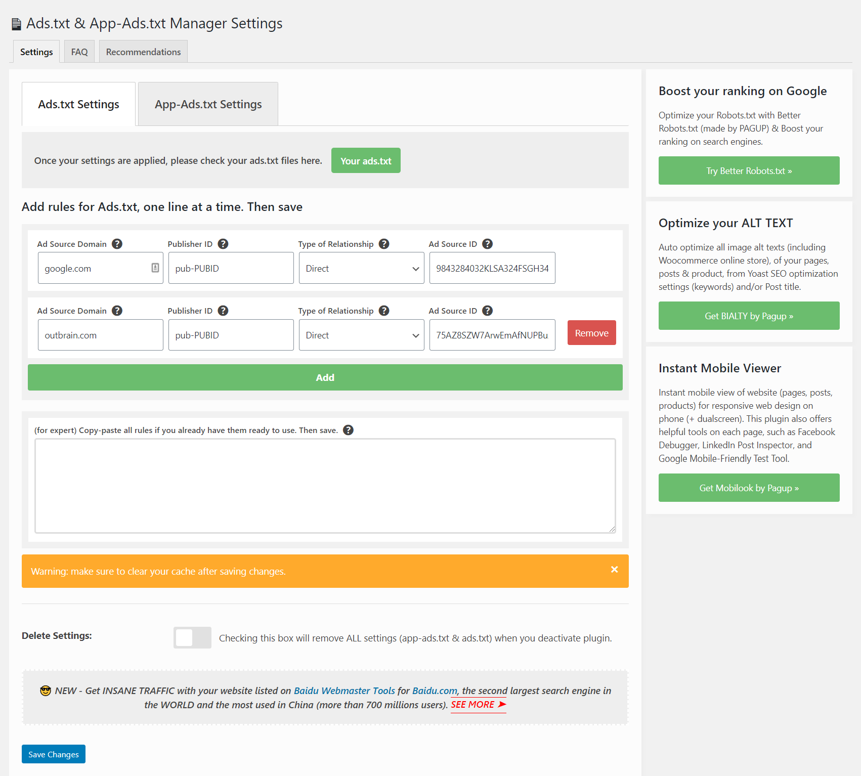 App-ads.txt & Ads.txt Manager