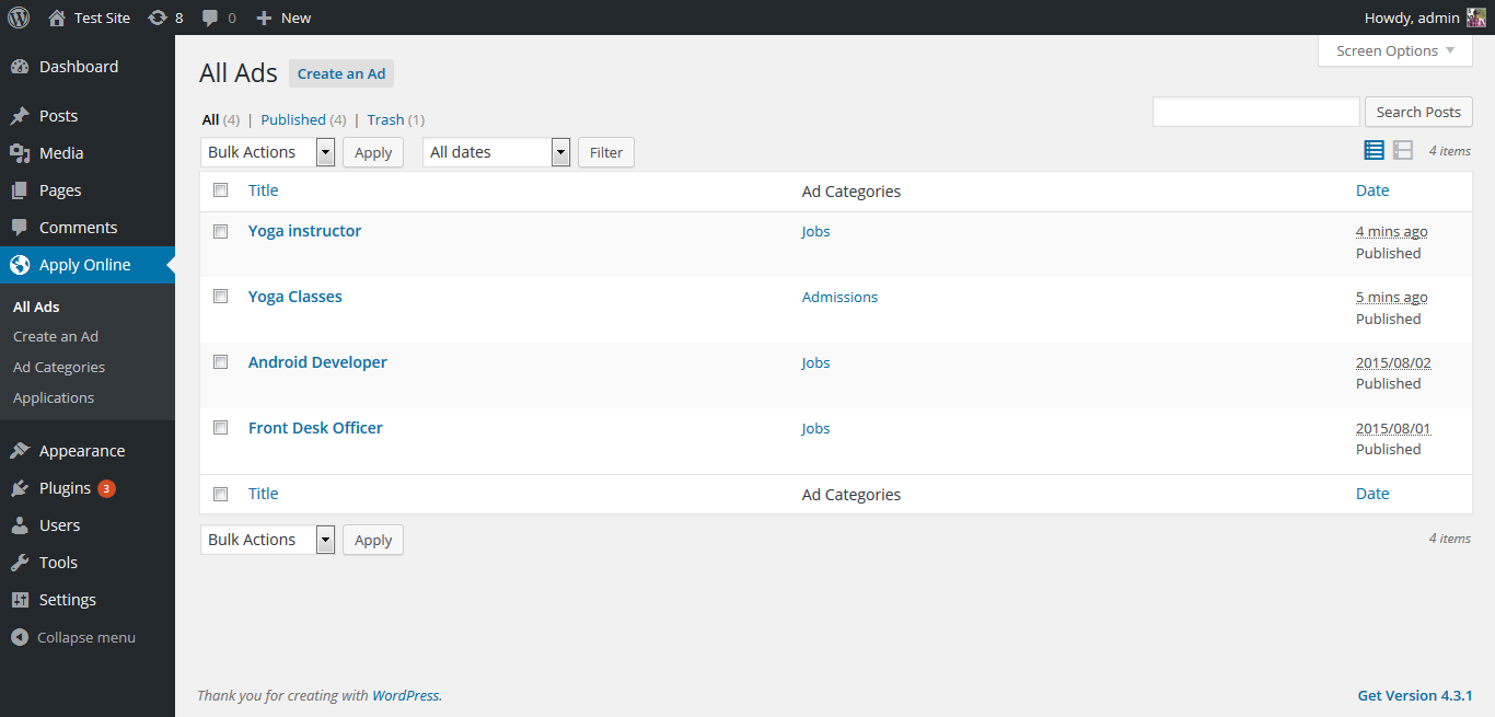 apply online wordpress org