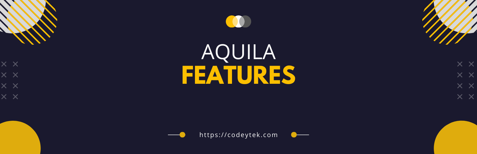 WordPress 外掛 Aquila Features 的封面圖片。