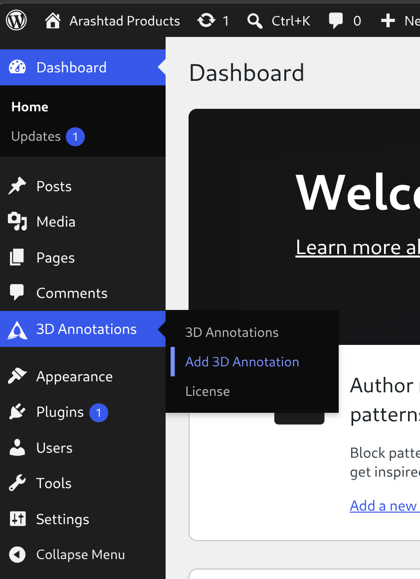 Creating a new annotation scene