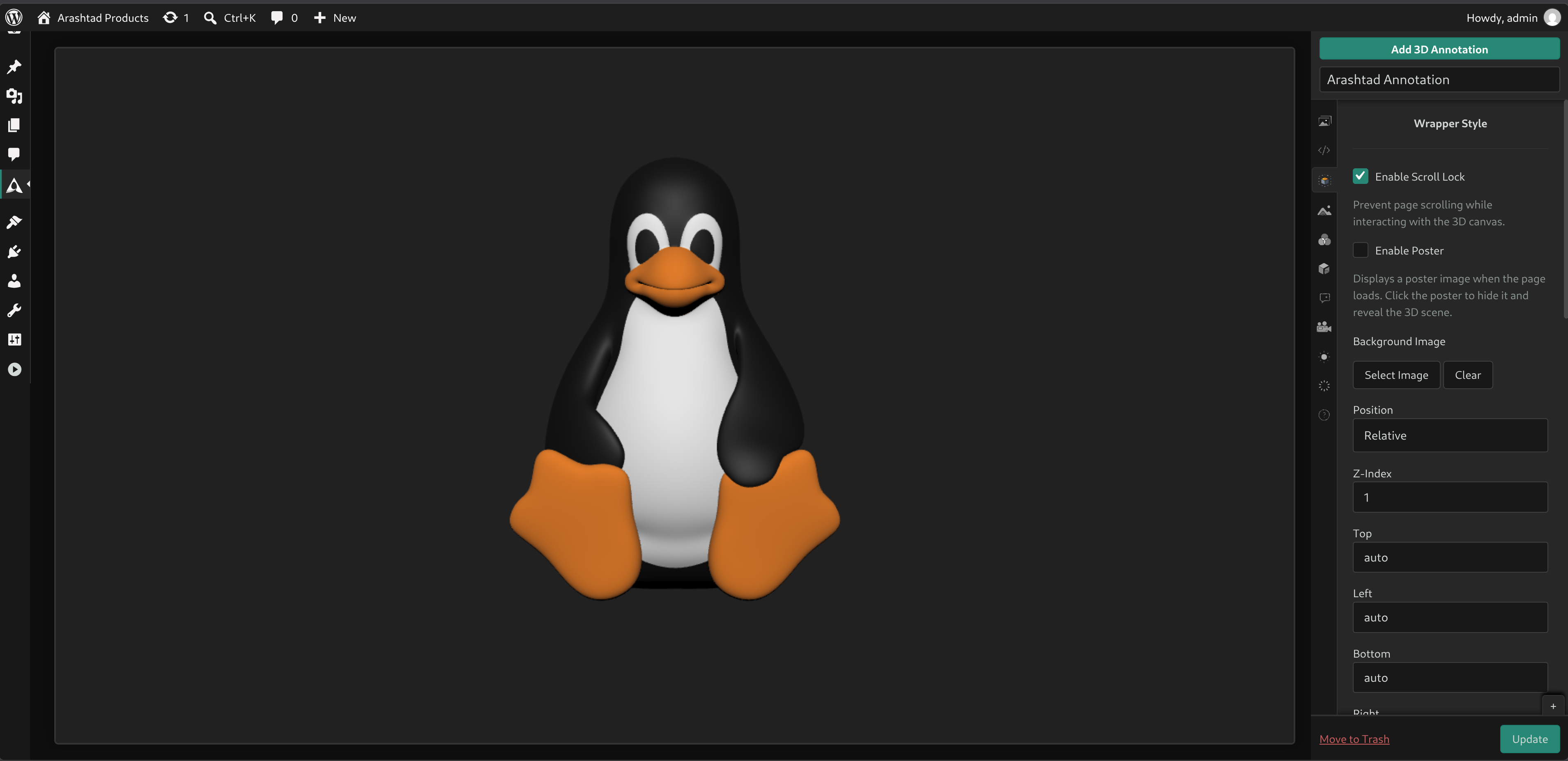 Wrapper styling and customization options