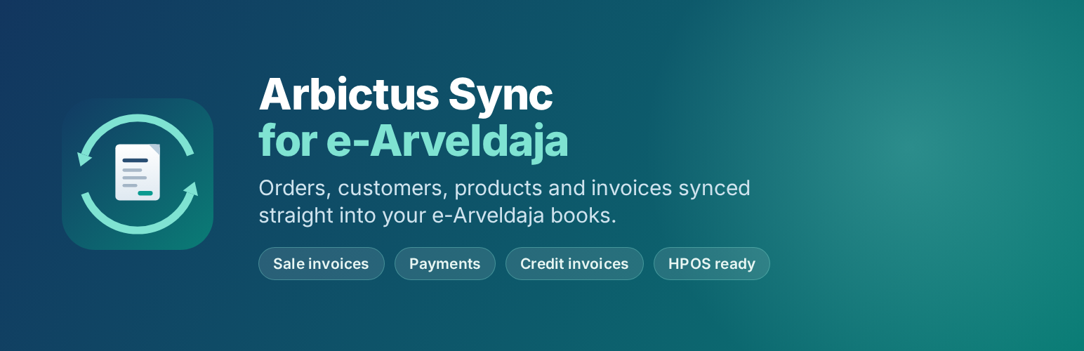 Arbictus Sync for e-Arveldaja
