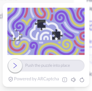 ARCaptcha &#8211; Puzzle Captcha | New-generation Captcha and bot protection