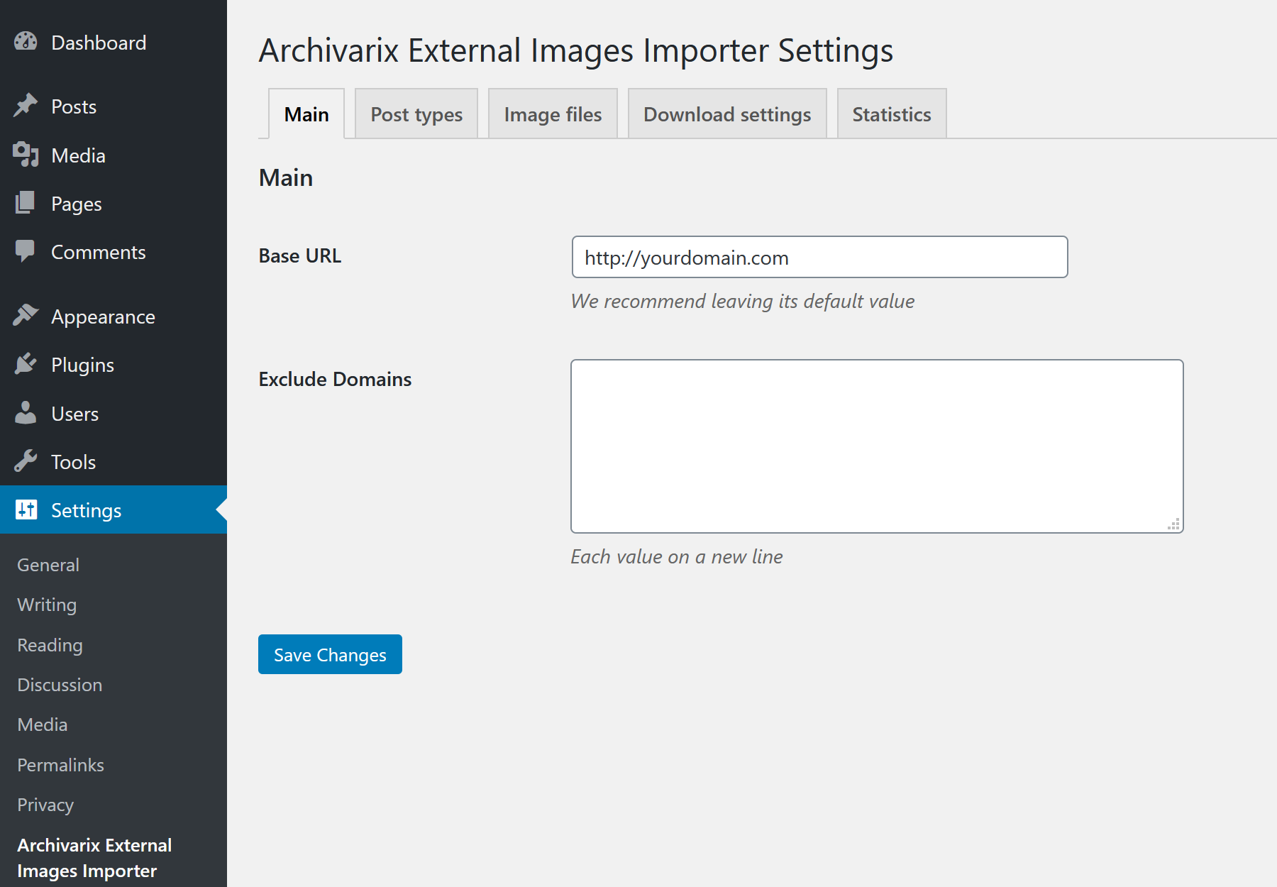 Archivarix External Images Importer