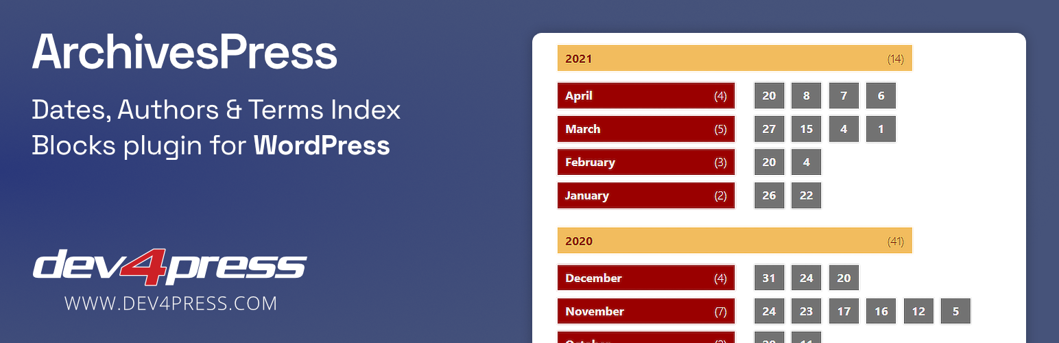ArchivesPress: Index Blocks for WordPress