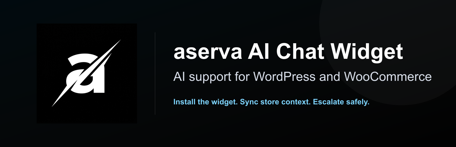 aserva AI Chat Widget
