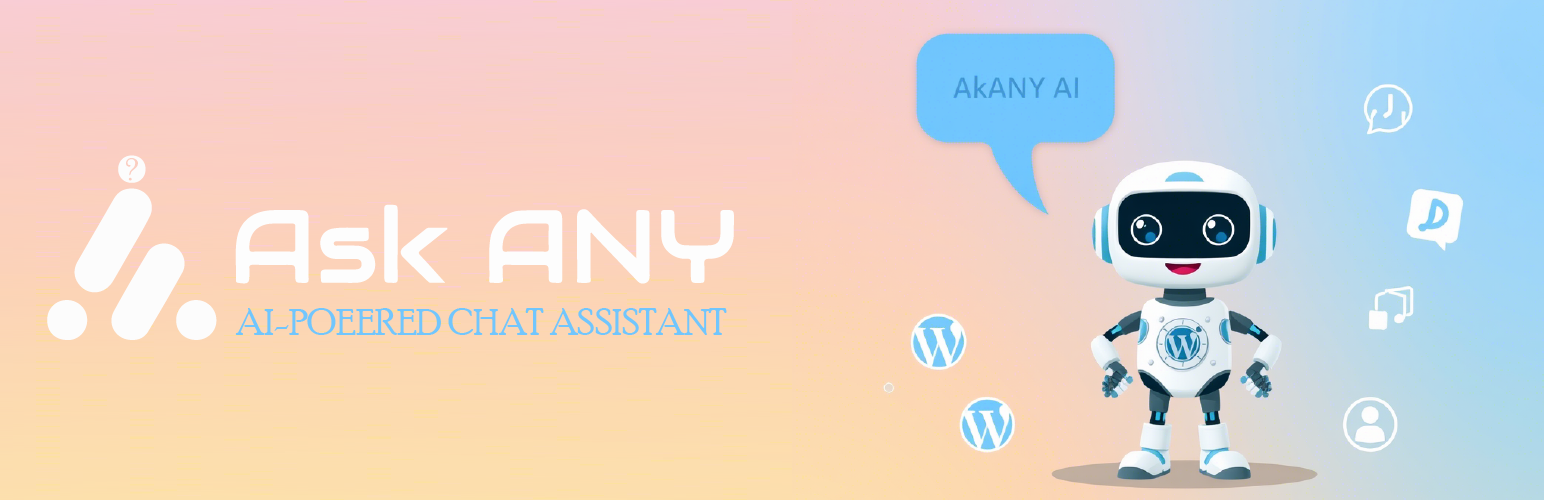 AskAny – AI Chatbot with RAG, Live Agent & WooCommerce Order Tracking