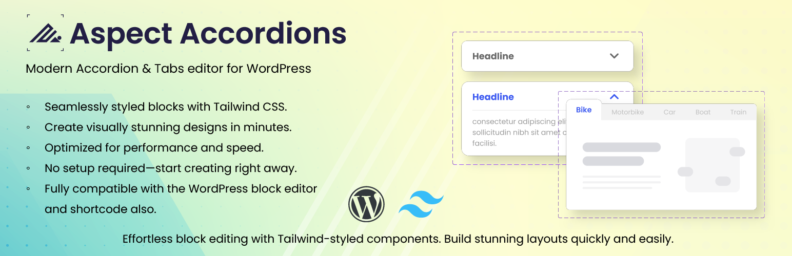 Aspect Accordions – With Tailwind