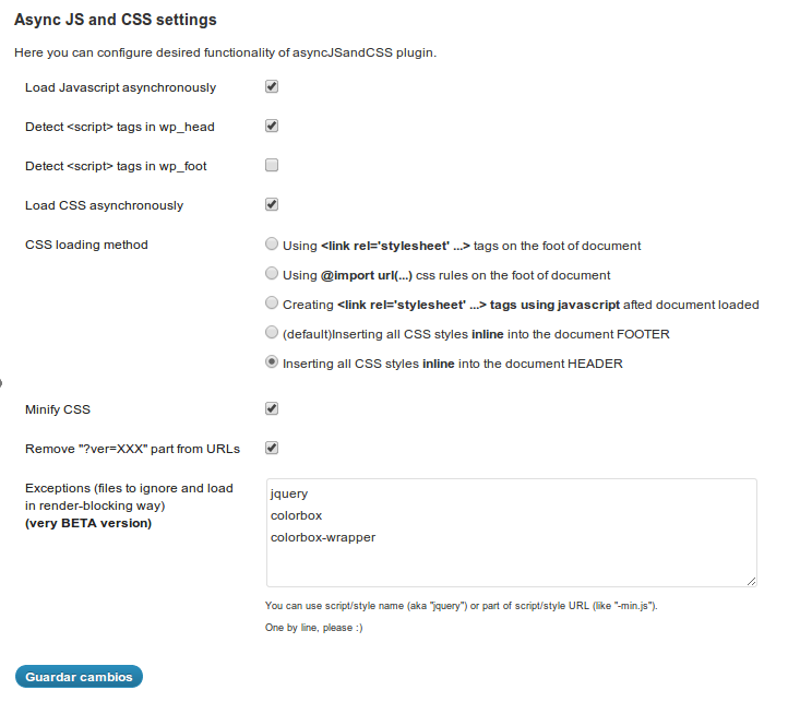 Async JS and CSS