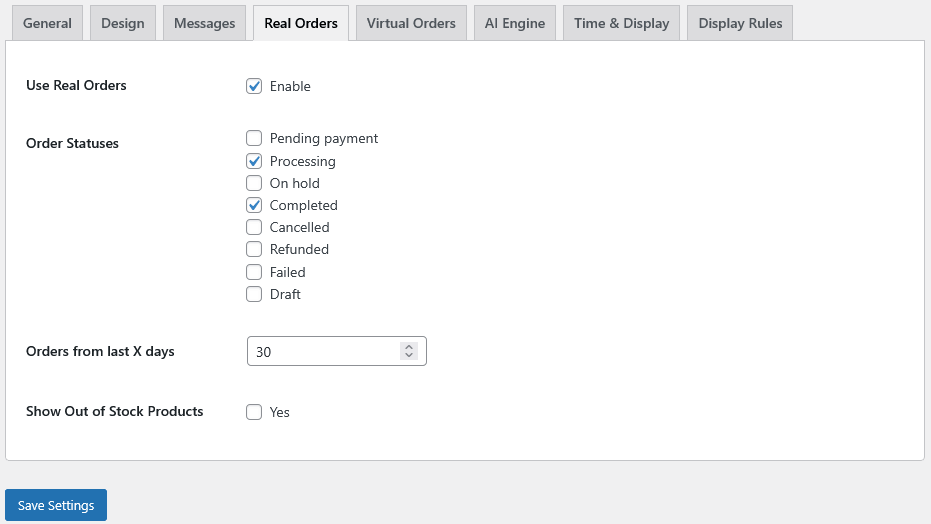 Admin – Multi-AI Engine configuration