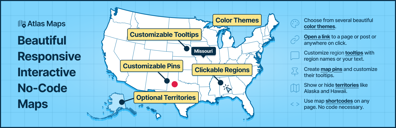 Interactive World, Europe & US Maps – Atlas Maps