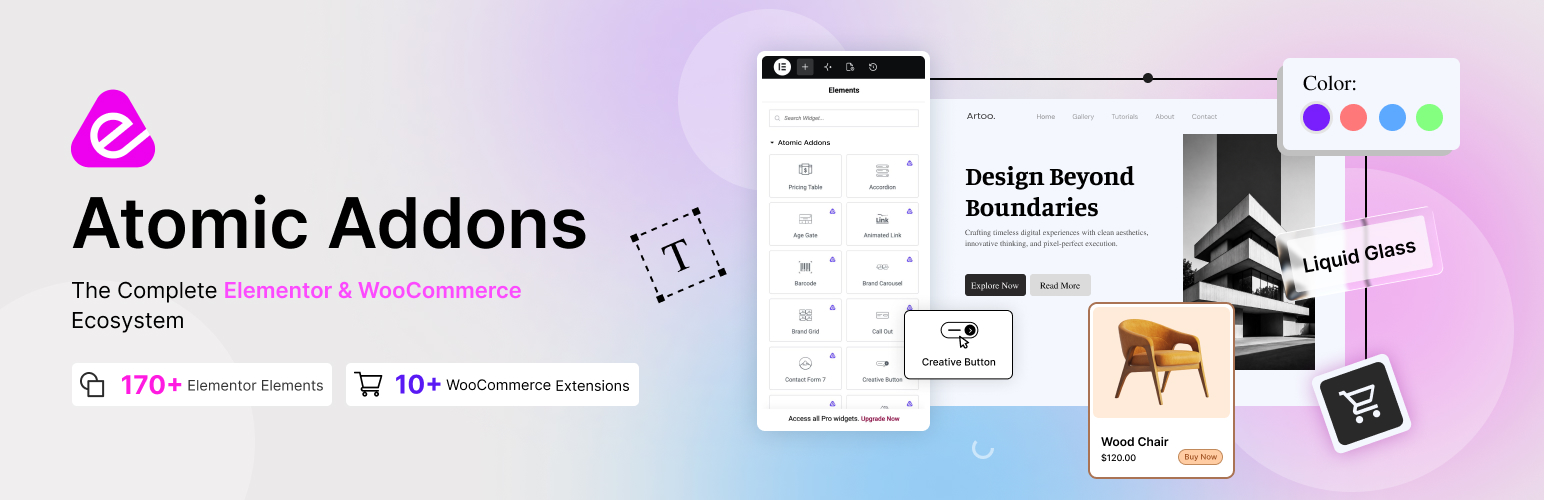 Atomic Addons for Elementor – Elementor Widgets, Elementor Templates, Elementor Addons & WooCommerce Extensions