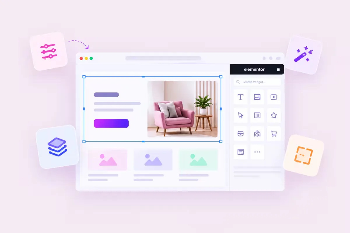 Elementor Extensions: Liquid Glass, Particles, Parallax, Cursor Effects, Backdrop Filter and more