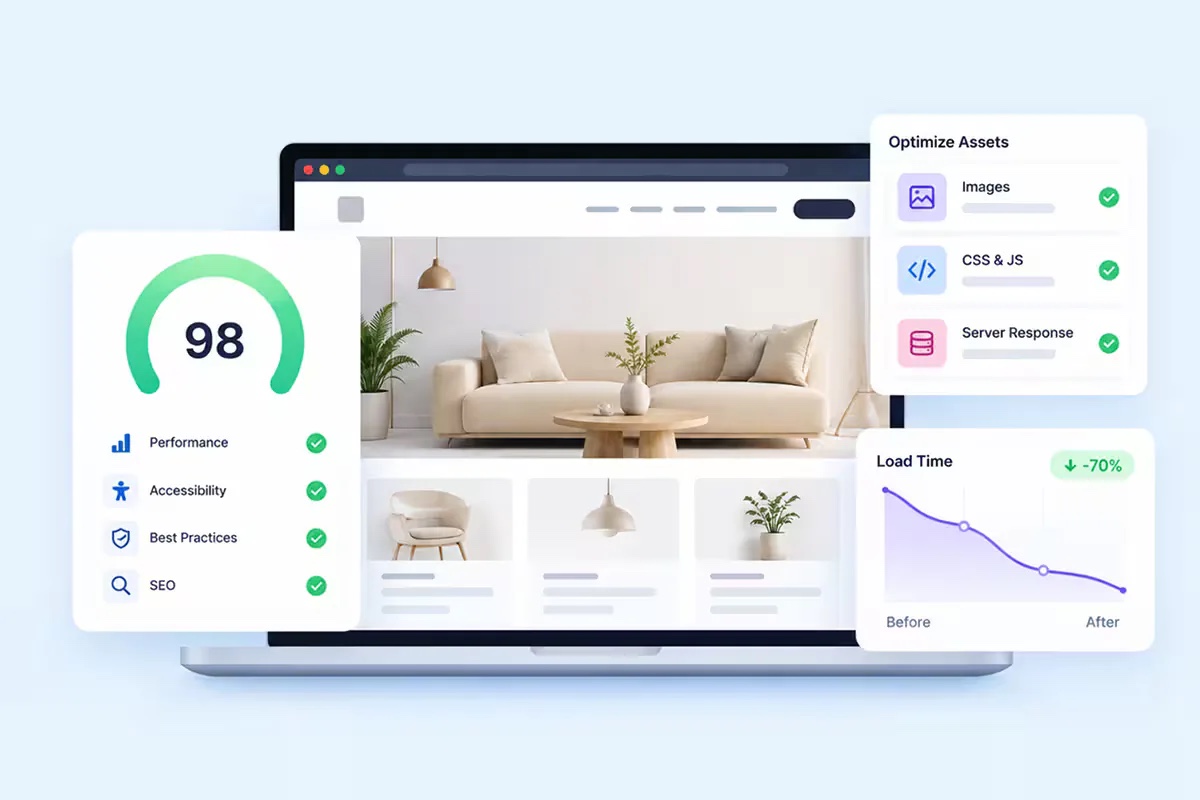 Speed & Performance: switch off unused widgets and extensions, and the Assets Optimizer loads only what each page uses