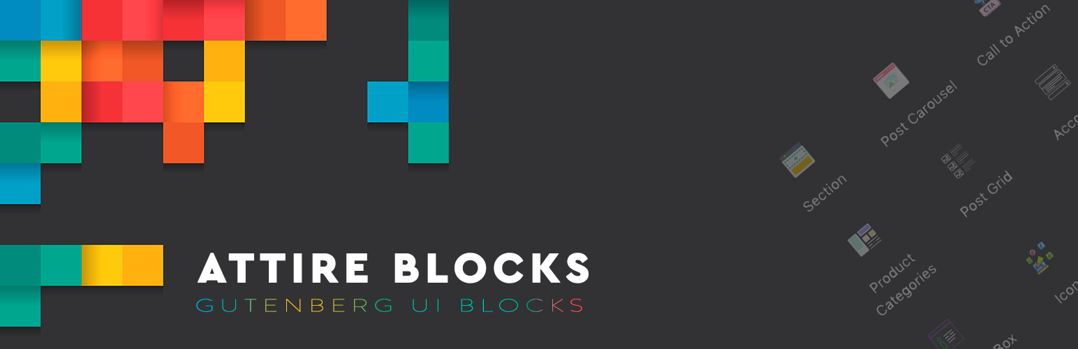 WordPress 外掛 Gutenberg Blocks and Page Layouts – Attire Blocks 的封面圖片。