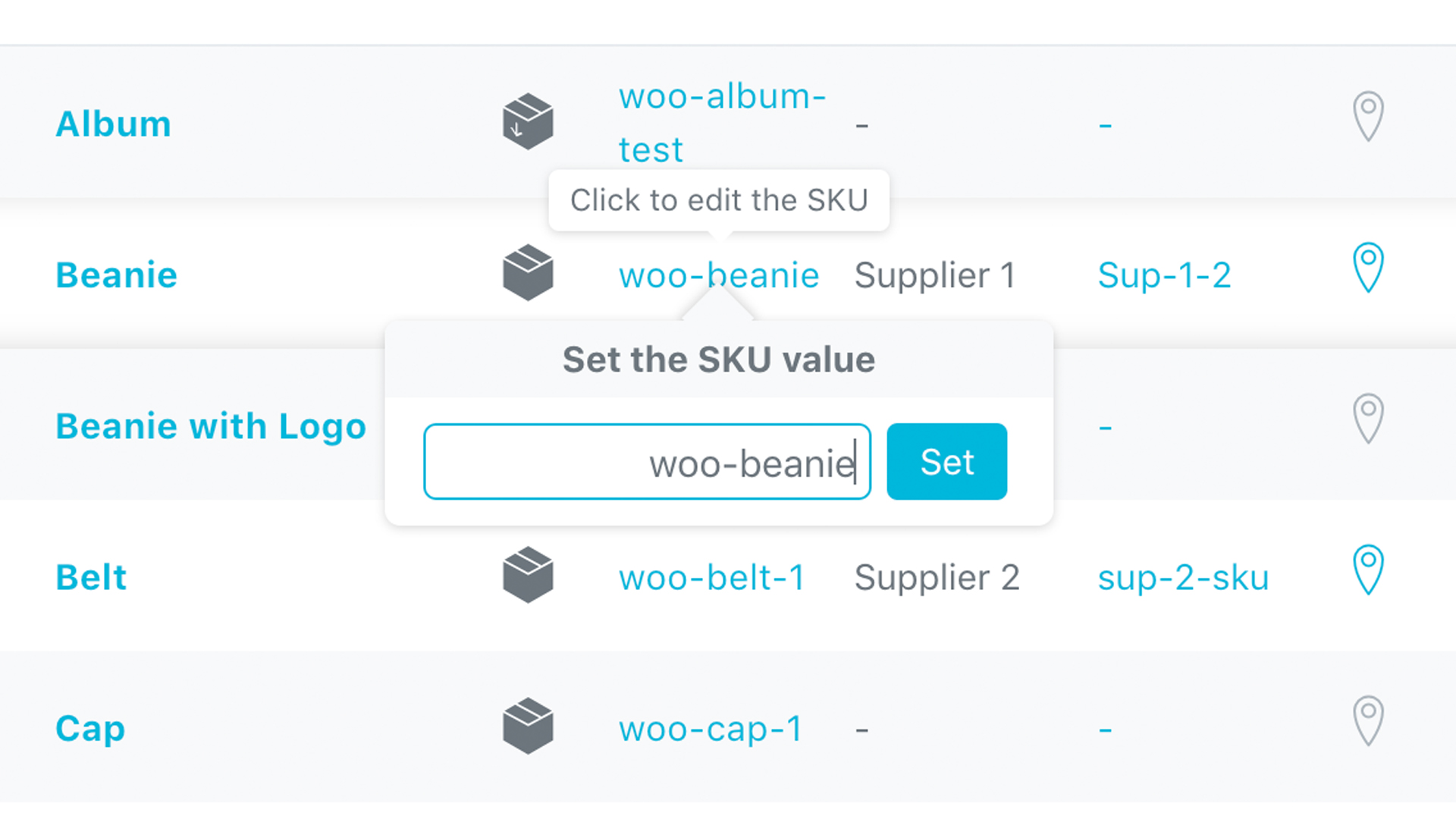 One Click SKU Edit Directly in Stock Central