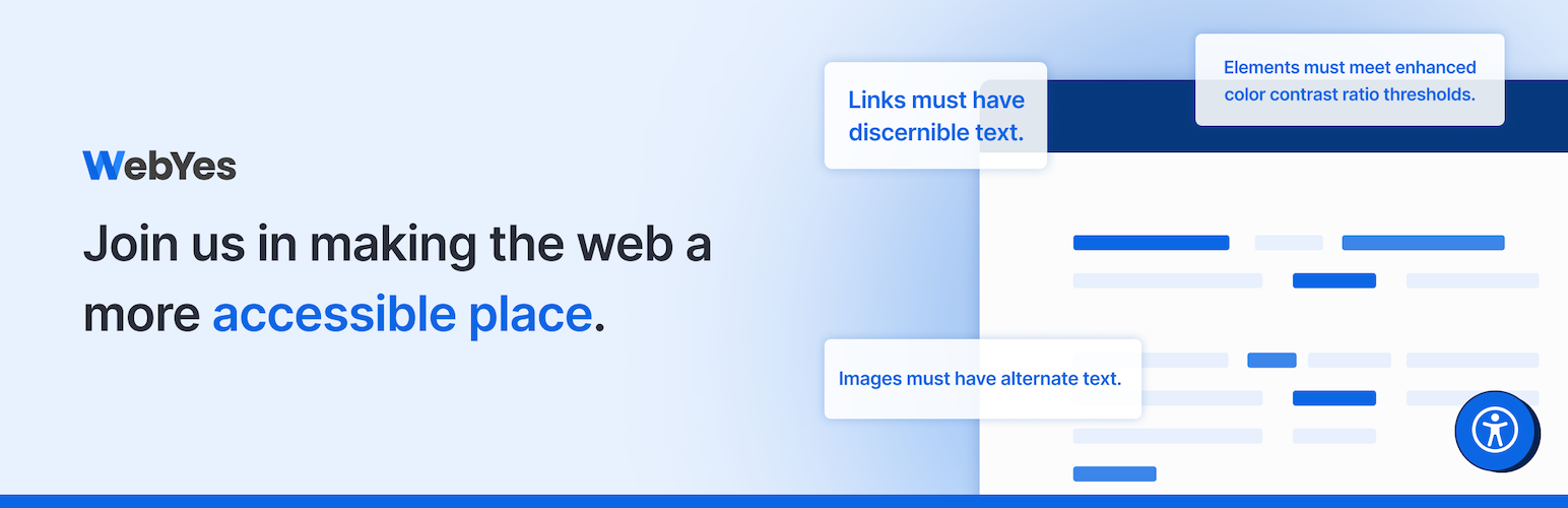 WebYes WP Accessibility Checker – Easily Discover ADA & WCAG Compliance Gaps