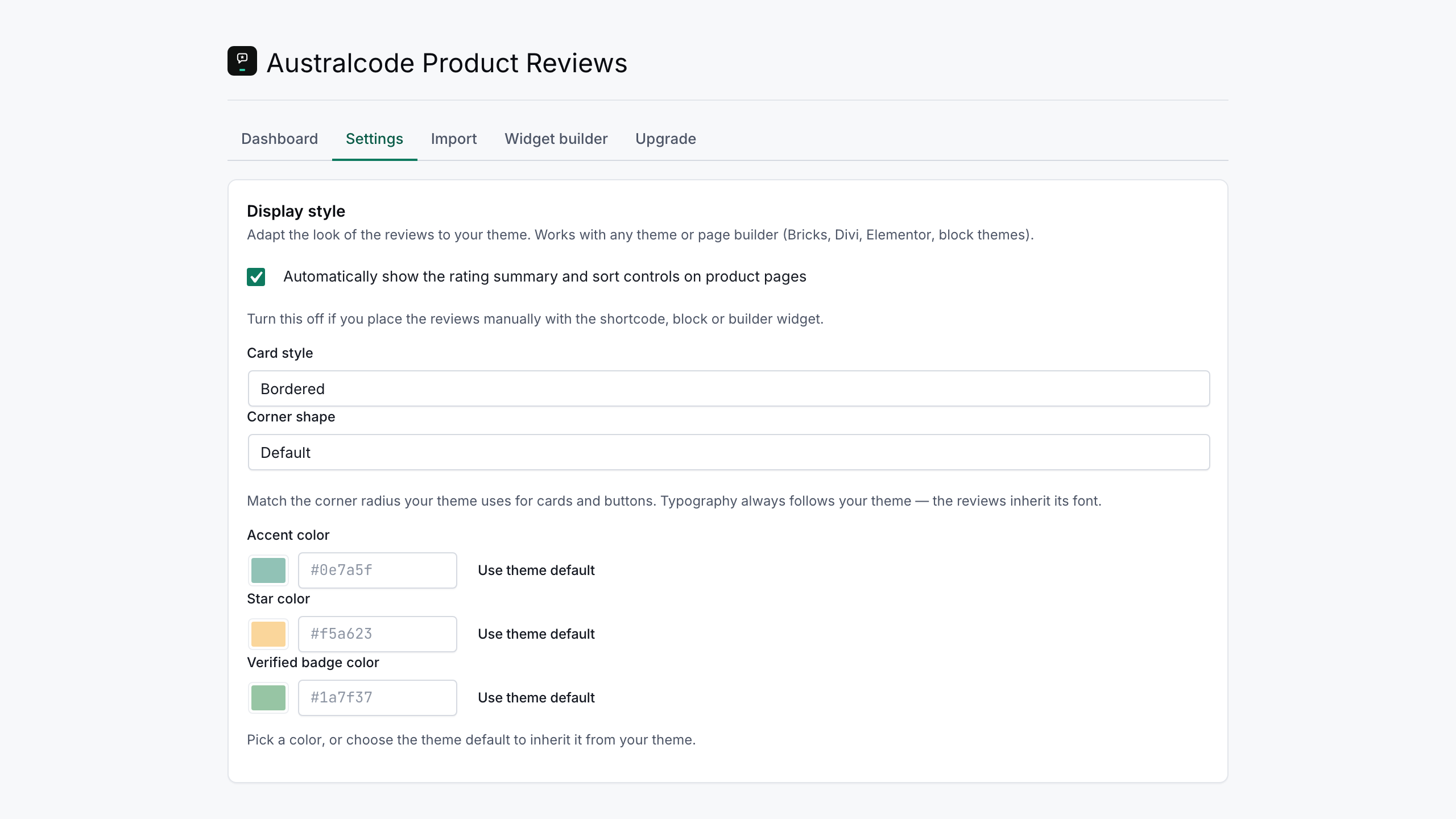 Australcode Product Reviews for WooCommerce