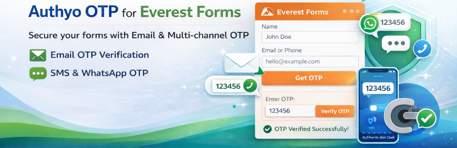 Authyo OTP for Everest Forms