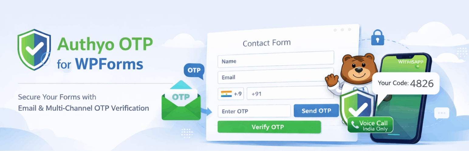 WordPress 外掛 Authyo OTP for WPForms 的封面圖片