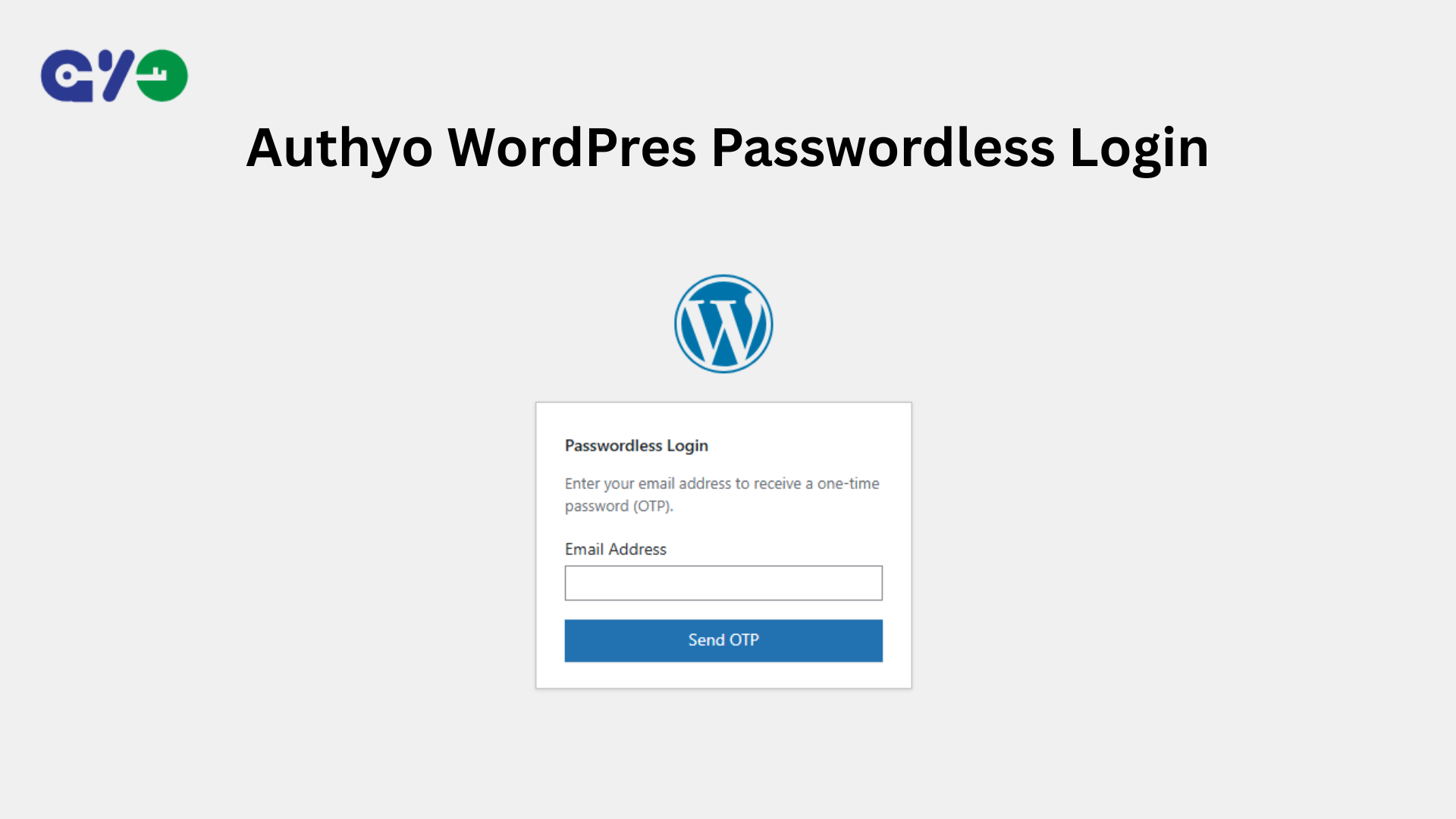 Authyo WordPress Passwordless Login