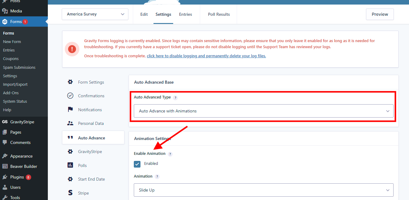 Multi Page Auto Advance for Gravity Forms