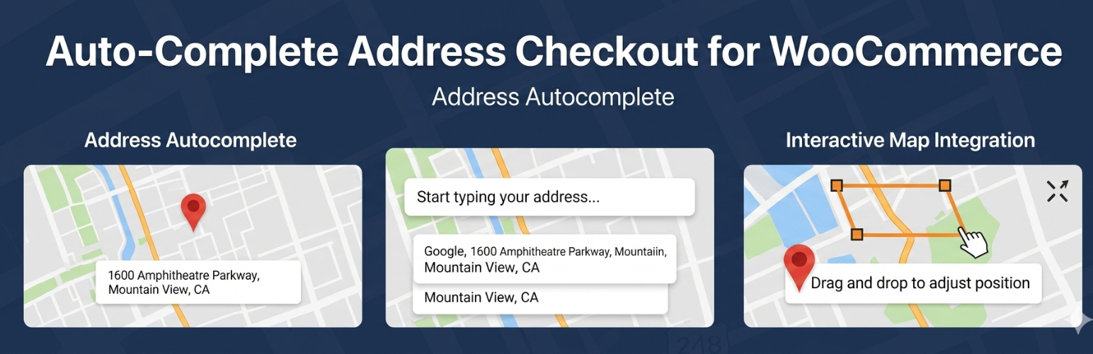 WordPress 外掛 AutoComplete Address Checkout For WooCommerce 的封面圖片
