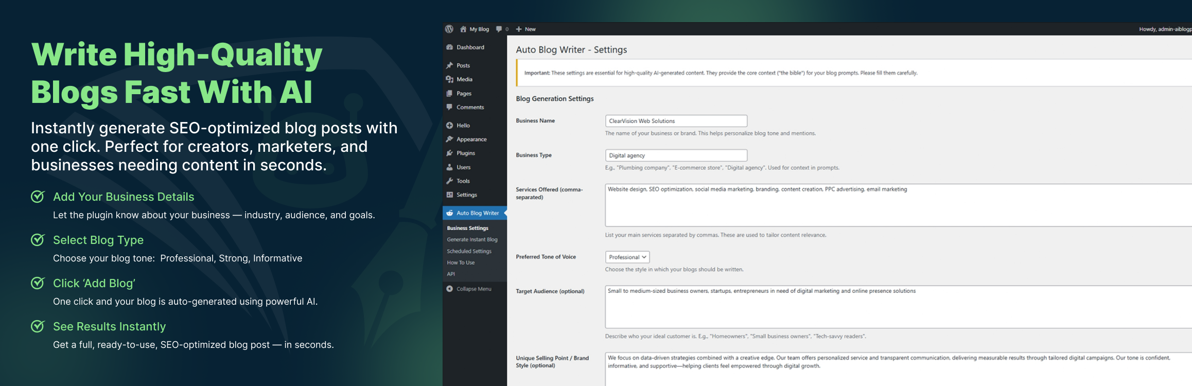 Auto Content Writer By SRH Auto Content Writer By SRH