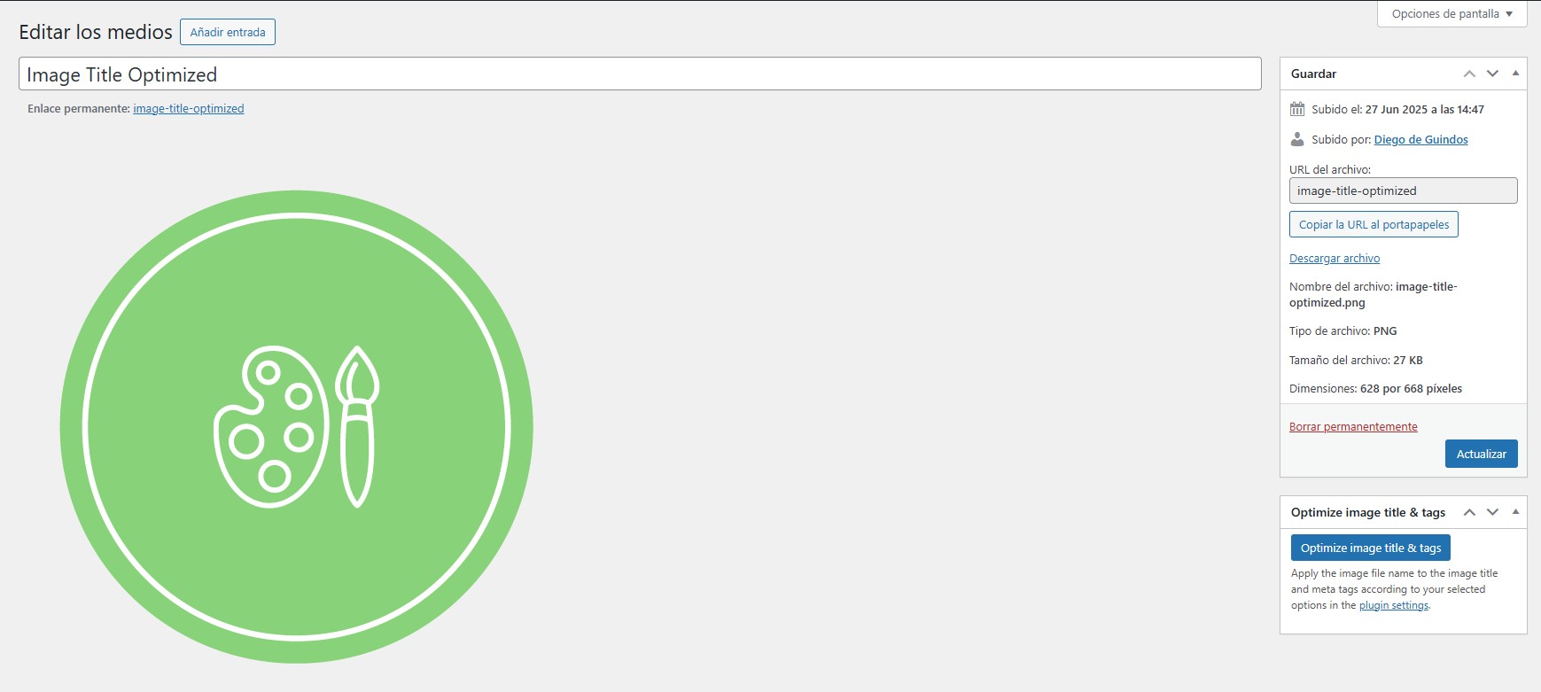 Auto Image Title & Alt - Screenshot 1