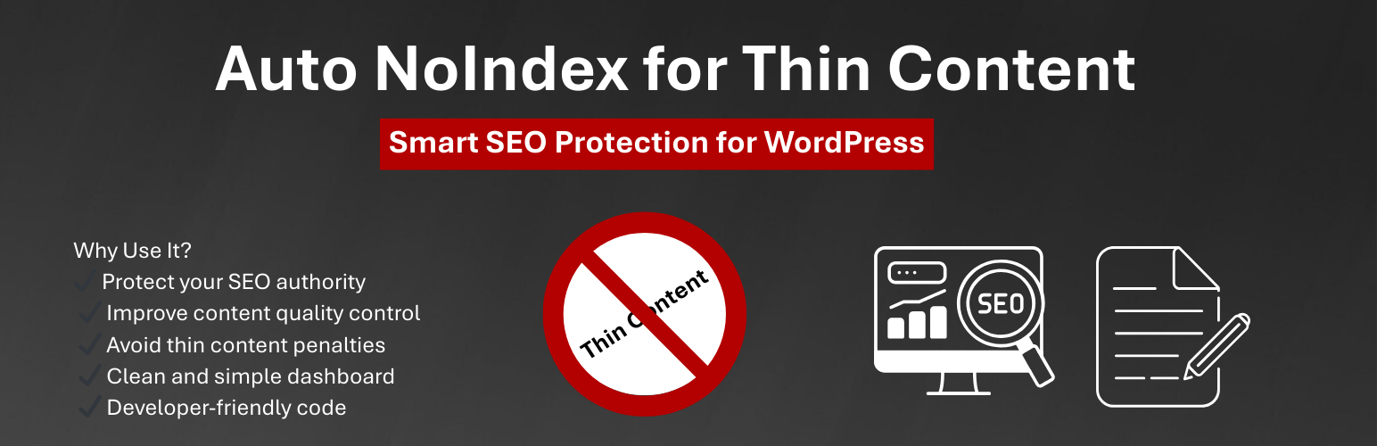 Auto NoIndex for Thin Content