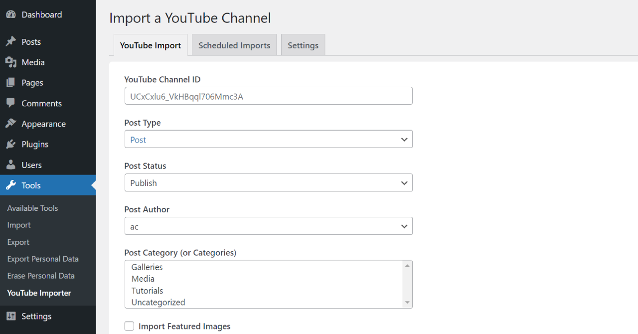 Auto YouTube Importer