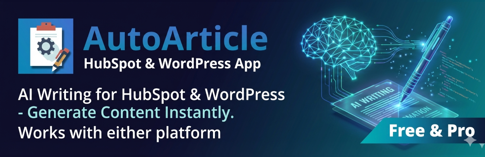 AutoArticle Content Generator