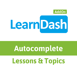 Autocomplete LearnDash Lessons and Topics Icon