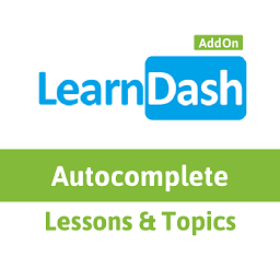 Autocomplete LearnDash Lessons and Topics